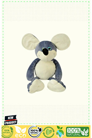 3010 Oturan Fare 50x27cm -gri 5 Litre Kız Erkek Çocuk Oyuncakları Eğitici Oyuncaklar