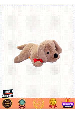8631 Yatan Peluş Köpek 60cm 5 Litre Kız Erkek Çocuk Oyuncakları Eğitici Oyuncaklar