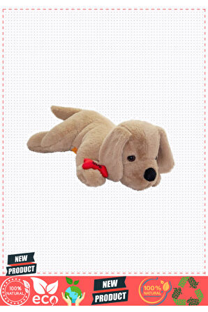 8631 Yatan Peluş Köpek 60cm 5 Litre Kız Erkek Çocuk Oyuncakları Eğitici Oyuncaklar