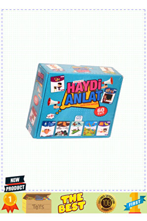 5080 CA Games, Haydi Anlat-Eğitici Oyun Kartları / +3 yaş 1 Gram Kız Erkek Çocuk Oyuncakları Eğitici