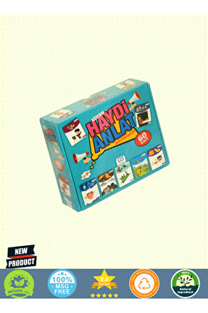 5080 CA Games, Haydi Anlat-Eğitici Oyun Kartları / +3 yaş 1 Gram Kız Erkek Çocuk Oyuncakları Eğitici