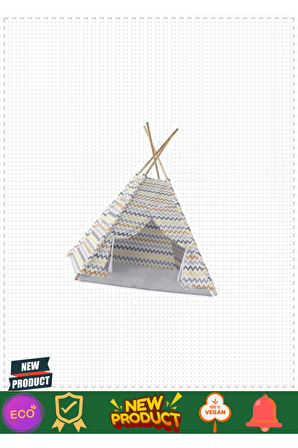 Mol-077 Ahşap Zigzag Oyun Çadırı-asya Oyuncak 5 Litre Kız Erkek Çocuk Oyuncakları Eğitici Oyuncaklar