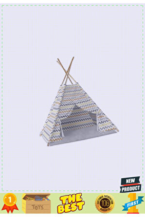 Mol-077 Ahşap Zigzag Oyun Çadırı-asya Oyuncak 5 Litre Kız Erkek Çocuk Oyuncakları Eğitici Oyuncaklar
