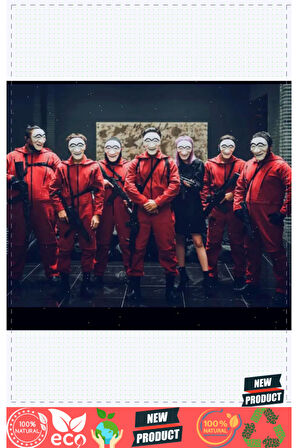 Koreli Hırsız Teatral Hahoe Maskesi-Para Heist Maskesi-Dali Maskesi 1 Gram Kız Erkek Çocuk Oyuncakla