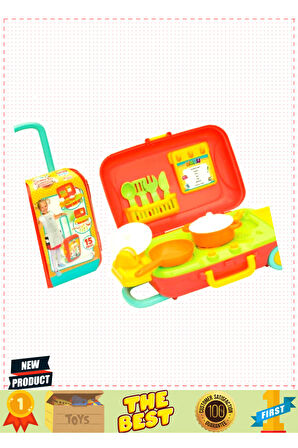 Candy Ken Mutfak Set Bavulum 5 Litre Kız Erkek Çocuk Oyuncakları Eğitici Oyuncaklar