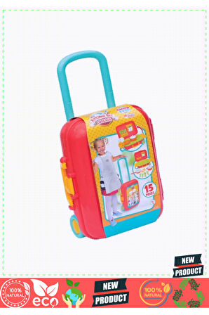 Candy Ken Mutfak Set Bavulum 5 Litre Kız Erkek Çocuk Oyuncakları Eğitici Oyuncaklar