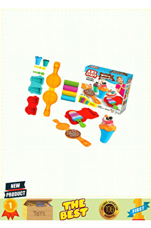 Waffle & Dondurma Hamur Set 200gr 3yaş 5 Litre Kız Erkek Çocuk Oyuncakları Eğitici Oyuncaklar