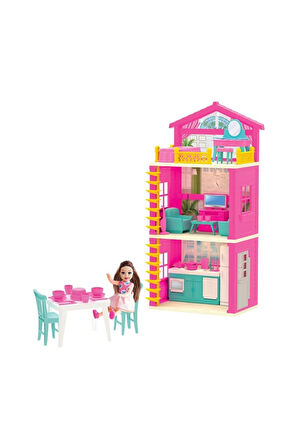 03662 Lola'nın 3 Katlı Evi 1 Gram Kız Erkek Çocuk Oyuncakları Eğitici Oyuncaklar