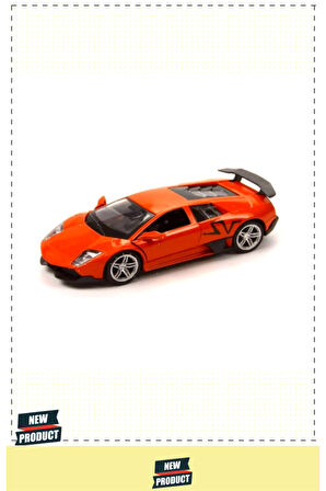 TIN-80133-12 Çekbırak 1:36 Die Cast Spor Araba- 1 Gram Kız Erkek Çocuk Oyuncakları Eğitici Oyuncakla