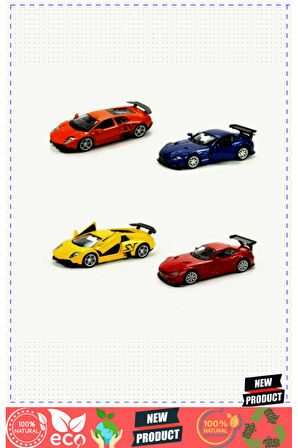 TIN-80133-12 Çekbırak 1:36 Die Cast Spor Araba- 1 Gram Kız Erkek Çocuk Oyuncakları Eğitici Oyuncakla
