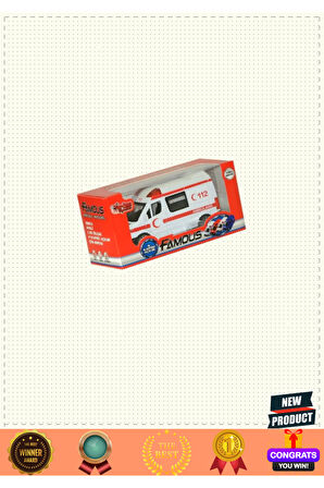 588b 8136 Sesli Işıklı Ambulans -vardem 5 Litre Kız Erkek Çocuk Oyuncakları Eğitici Oyuncaklar