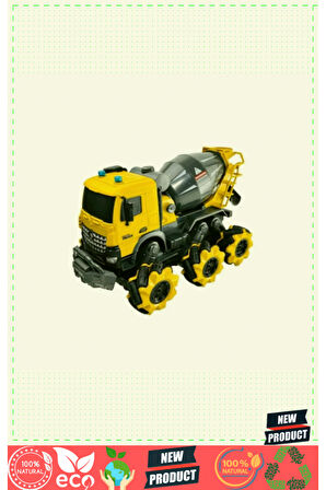 Yj-075-1 Uzaktan Kumandalı Full Fonksiyon 2.4g Işıklı Ve Sesli Beton -vardem 5 Litre Kız Erkek Çocuk