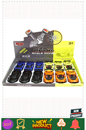 Km-36121c Çek Bırak 1:36 Metal Spor Araba 5 Litre Kız Erkek Çocuk Oyuncakları Eğitici Oyuncaklar