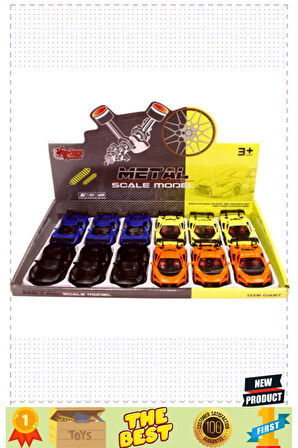 Km-36121c Çek Bırak 1:36 Metal Spor Araba 5 Litre Kız Erkek Çocuk Oyuncakları Eğitici Oyuncaklar