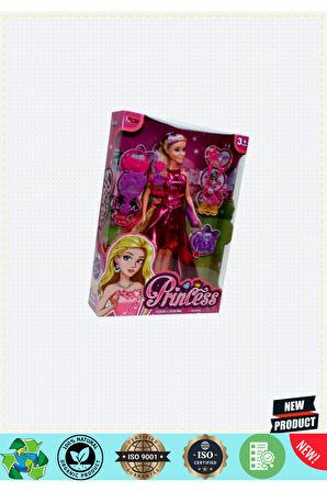 Wg-66765 Kutulu 29cm Aksesuarlı Moda Bebek- 5 Litre Kız Erkek Çocuk Oyuncakları Eğitici Oyuncaklar