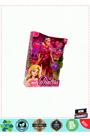 Wg-66765 Kutulu 29cm Aksesuarlı Moda Bebek- 5 Litre Kız Erkek Çocuk Oyuncakları Eğitici Oyuncaklar