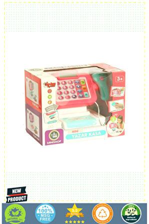 HUA-66102 Sesli ve Işıklı Dokunmatik Yazarkasa -Vardem 1 Gram Kız Erkek Çocuk Oyuncakları Eğitici Oy