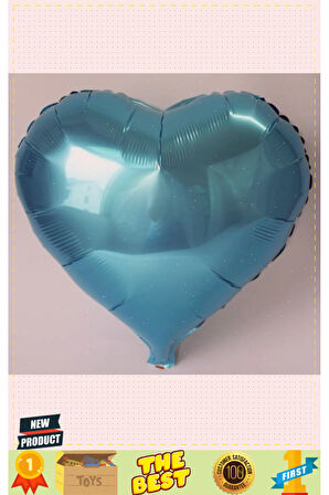Kalp Balon Folyo Açık Mavi 45cm 18 Inç 5 Litre Kız Erkek Çocuk Oyuncakları Eğitici Oyuncaklar