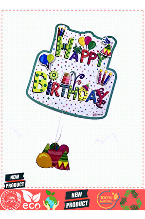 Happy Birthday Yazılı Asmalı 3D Doğum Günü Süslemesi 1 Gram Kız Erkek Çocuk Oyuncakları Eğitici Oyun
