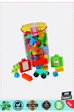 903 Blok Set 145 Parça 5 Litre Kız Erkek Çocuk Oyuncakları Eğitici Oyuncaklar