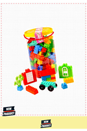 903 Blok Set 145 Parça 5 Litre Kız Erkek Çocuk Oyuncakları Eğitici Oyuncaklar