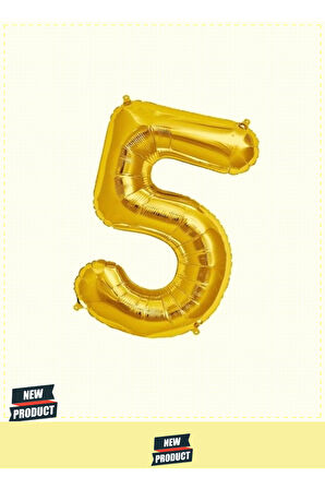 Şekilli Supershape Gold Rakam Folyo Balon 5 Numara 1 Gram Kız Erkek Çocuk Oyuncakları Eğitici Oyunca