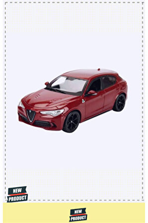 Bburagoo 1:24 Alfa Romeo Stelvio Model Araba 5 Litre Kız Erkek Çocuk Oyuncakları Eğitici Oyuncaklar
