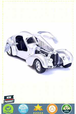 Bburagoo 1:24 Bugatti Atlantic Model Araba 5 Litre Kız Erkek Çocuk Oyuncakları Eğitici Oyuncaklar