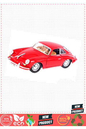 1:24 Bburagoo Porsche 356 B Coupe 1961 5 Litre Kız Erkek Çocuk Oyuncakları Eğitici Oyuncaklar