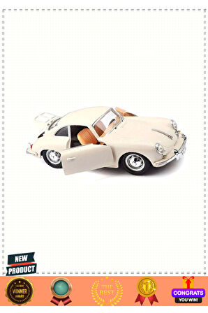 1:24 Bburagoo Porsche 356 B Coupe 1961 5 Litre Kız Erkek Çocuk Oyuncakları Eğitici Oyuncaklar