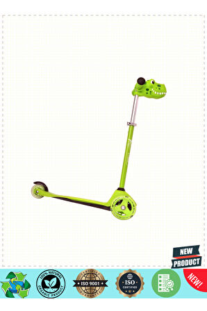 Evo Dino 3 Teker Işıklı Mini Scooter 5 Litre Kız Erkek Çocuk Oyuncakları Eğitici Oyuncaklar
