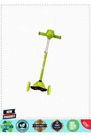 Evo Dino 3 Teker Işıklı Mini Scooter 5 Litre Kız Erkek Çocuk Oyuncakları Eğitici Oyuncaklar