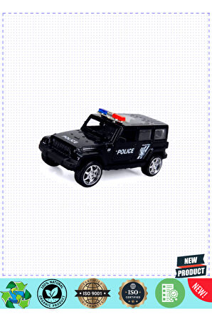 Maxxxx Wheessss Işıklı Polis Jeep Model Arabalar 12Cm 1 Gram Kız Erkek Çocuk Oyuncakları Eğitici Oyu