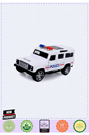 Maxxxx Wheessss Işıklı Polis Jeep Model Arabalar 12Cm 1 Gram Kız Erkek Çocuk Oyuncakları Eğitici Oyu