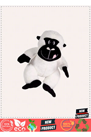 Uyku Arkadaşı Goril Peluş Beyaz 34cm 5 Litre Kız Erkek Çocuk Oyuncakları Eğitici Oyuncaklar