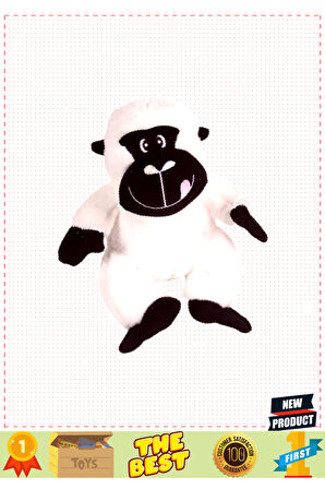 Uyku Arkadaşı Goril Peluş Beyaz 34cm 5 Litre Kız Erkek Çocuk Oyuncakları Eğitici Oyuncaklar