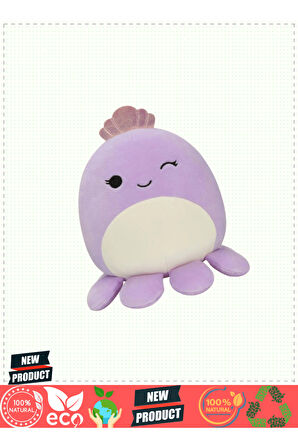 Squishmallowwww Ahtapot Violet 20cm 5 Litre Kız Erkek Çocuk Oyuncakları Eğitici Oyuncaklar