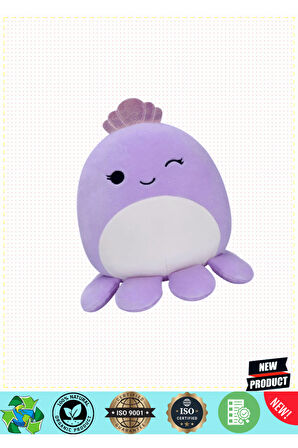 Squishmallowwww Ahtapot Violet 20cm 5 Litre Kız Erkek Çocuk Oyuncakları Eğitici Oyuncaklar
