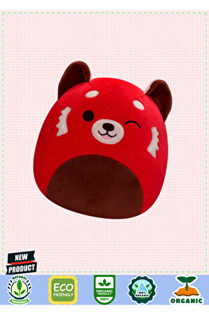 Squishmallowwww Kızıl Panda Cici 20cm 5 Litre Kız Erkek Çocuk Oyuncakları Eğitici Oyuncaklar