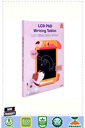 Köpek Şekilli 10,5'' LCD Dijital Çizim Tableti 1 Gram Kız Erkek Çocuk Oyuncakları Eğitici Oyuncaklar