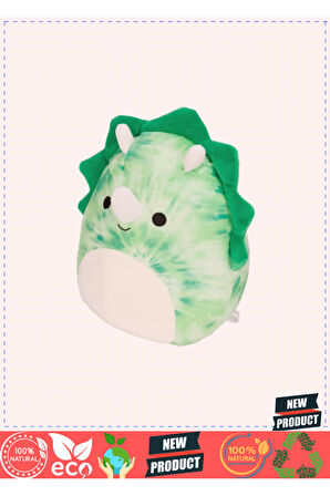 Squishmallowwww Yeşil Triceratops Rocio 20cm 5 Litre Kız Erkek Çocuk Oyuncakları Eğitici Oyuncaklar