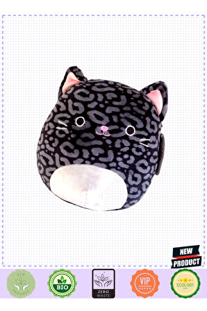 Squishmallowwww Kara Panter Xiomara 20cm 5 Litre Kız Erkek Çocuk Oyuncakları Eğitici Oyuncaklar