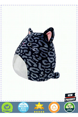 Squishmallowwww Kara Panter Xiomara 20cm 5 Litre Kız Erkek Çocuk Oyuncakları Eğitici Oyuncaklar