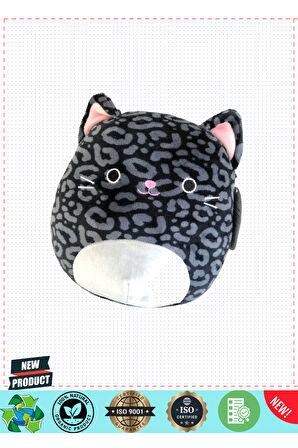 Squishmallowwww Kara Panter Xiomara 20cm 5 Litre Kız Erkek Çocuk Oyuncakları Eğitici Oyuncaklar