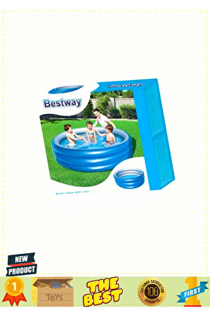 3 Halkalı Metalik Havuz 201x53cm 5 Litre Kız Erkek Çocuk Oyuncakları Eğitici Oyuncaklar