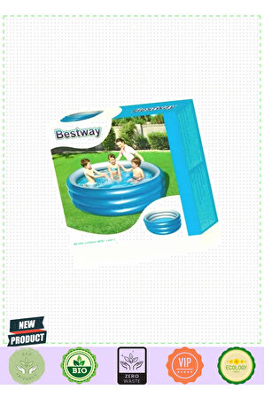 3 Halkalı Metalik Havuz 201x53cm 5 Litre Kız Erkek Çocuk Oyuncakları Eğitici Oyuncaklar
