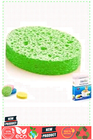 BabyyJemmm Bebek Banyo Süngeri Selülozik 020 Yeşil 1 Gram Kız Erkek Çocuk Oyuncakları Eğitici Oyunca