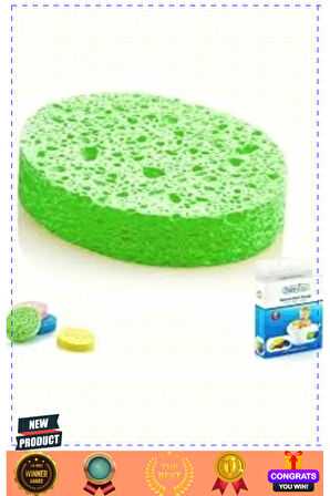 BabyyJemmm Bebek Banyo Süngeri Selülozik 020 Yeşil 1 Gram Kız Erkek Çocuk Oyuncakları Eğitici Oyunca