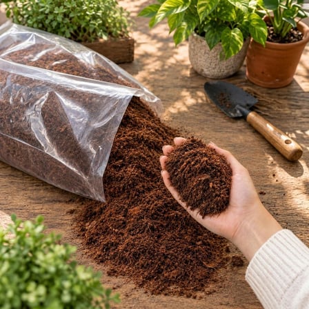 Cocopeat Saksina Gore, İ̇Htiyacin Kadar Saf Hindistan Cevizi Torfu Steril, Bocek Yapmaz