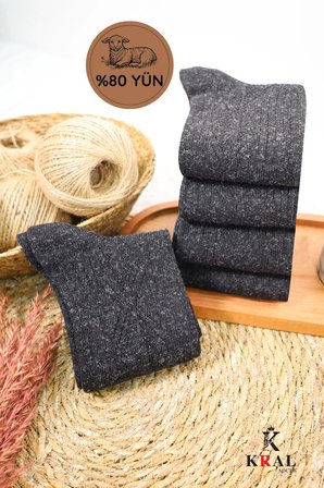 Kışlık Yün Çorap (5 ÇİFT ) Lambswool Özel Kuzu Yünlü Kadınlar Için Termal Özellikli